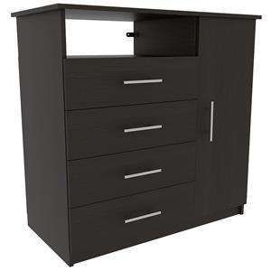 tuhome peru 4 drawer wooden media door dresser