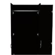 TUHOME Austral 3 Door Armoire Engineered Wood Armoires in  Black