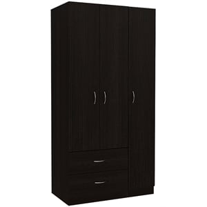 tuhome austral 3 door modern wooden armoire