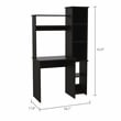 TUHOME Versalles Desk  Engineered Wood Desks in  Black