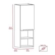 Mila Bathroom  Medicine Cabinet - color White - material Engineered Wood