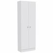 Multi Storage Pantry Cabinet in White - Material Engineered Wood