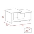 TUHOME Wema 3 Coffee Table Engineered Wood Coffee Tables in  Brown