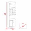 Kava Home Bar and Wine Cabinet in Espresso-Carbon