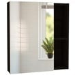 TUHOME Labelle Medicine Cabinet With Mirror Engineered Wood in  Black
