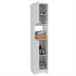 TUHOME Ibis Linen Cabinet  Engineered Wood Storage Cabinets in  White