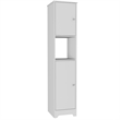 TUHOME Ibis Linen Cabinet  Engineered Wood Storage Cabinets in  White