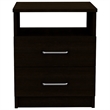 Tuhome Napoles 2 Drawer Night Stand Espresso