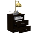 Tuhome Napoles 2 Drawer Night Stand Espresso