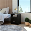 Tuhome Napoles 2 Drawer Night Stand Espresso