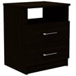 Tuhome Napoles 2 Drawer Night Stand Espresso