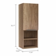 Tuhome Mila Medicine Cabinet in Brown  finish - Engineered Wood