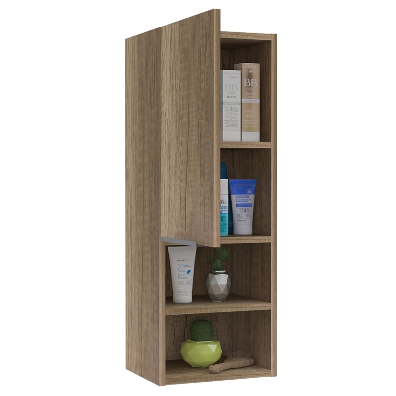 Tuhome Mila Medicine Cabinet in Brown  finish - Engineered Wood