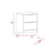 TUHOME Kaia Nightstand  Engineered Wood Nightstands in  Multi-color