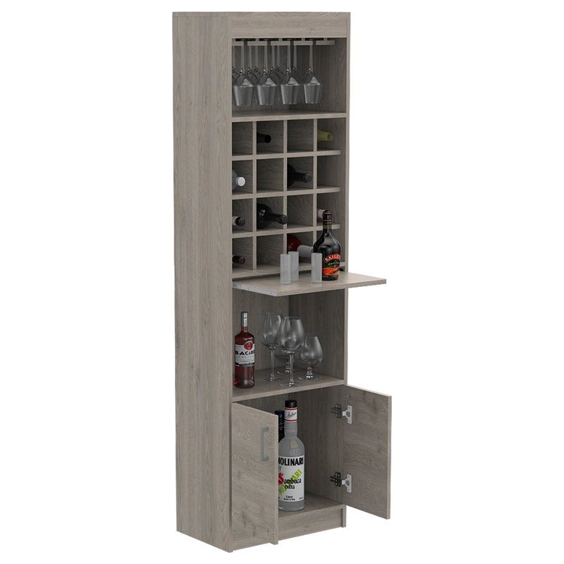 Dining Room Bar Home Depot Wine Rack TUHOME Kava Bar Cabinet Engineered  Wood Bar Cabinets In Gray