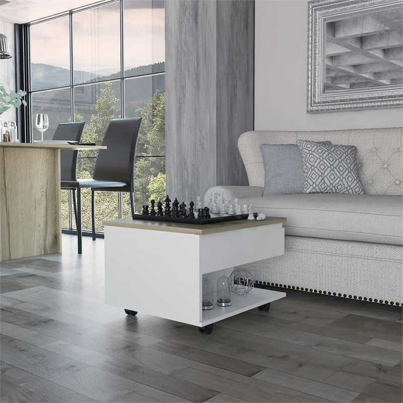 TUHOME Luanda Lift Top Coffee Table Engineered Wood  in  Multi-color