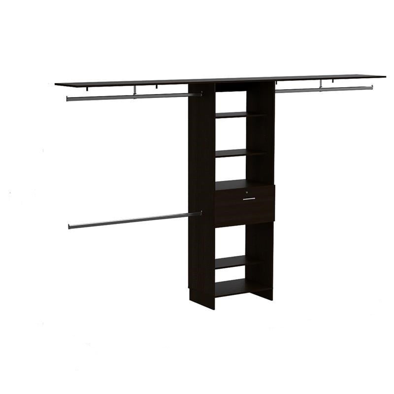 Tuhome Black Modern Engineered Wood Plego 70