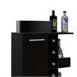 TUHOME Bar Cart Engineered Wood Bar Carts in  Black
