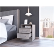 TUHOME Eter Nightstand  Engineered Wood Nightstands in  Gray