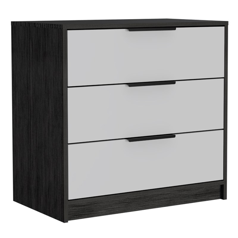 TUHOME Kaia 3 Drawer Dresser Engineered Wood Dressers in  Multi-color