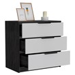 TUHOME Kaia 3 Drawer Dresser Engineered Wood Dressers in  Multi-color