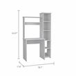 TUHOME Versalles Desk Engineered Wood Desks in  White