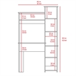 TUHOME Versalles Desk Engineered Wood Desks in  Gray