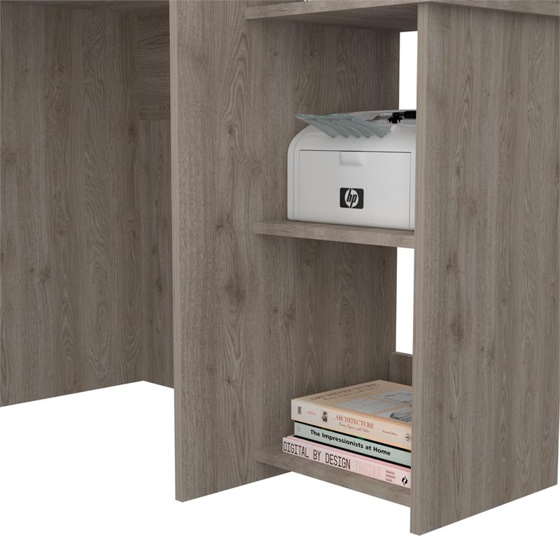 TUHOME Versalles Desk Engineered Wood Desks in  Gray