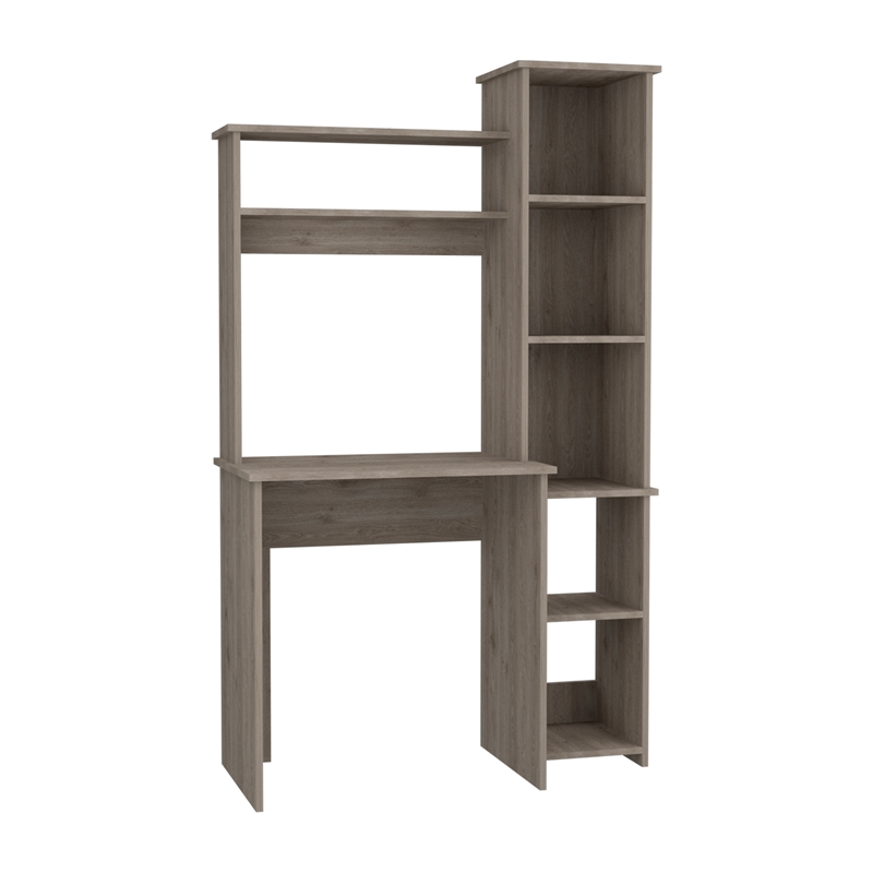 TUHOME Versalles Desk Engineered Wood Desks in  Gray