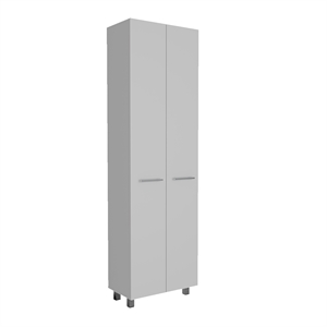 TuHome White Modern Engineered Wood Baleare Pantry Cabinet
