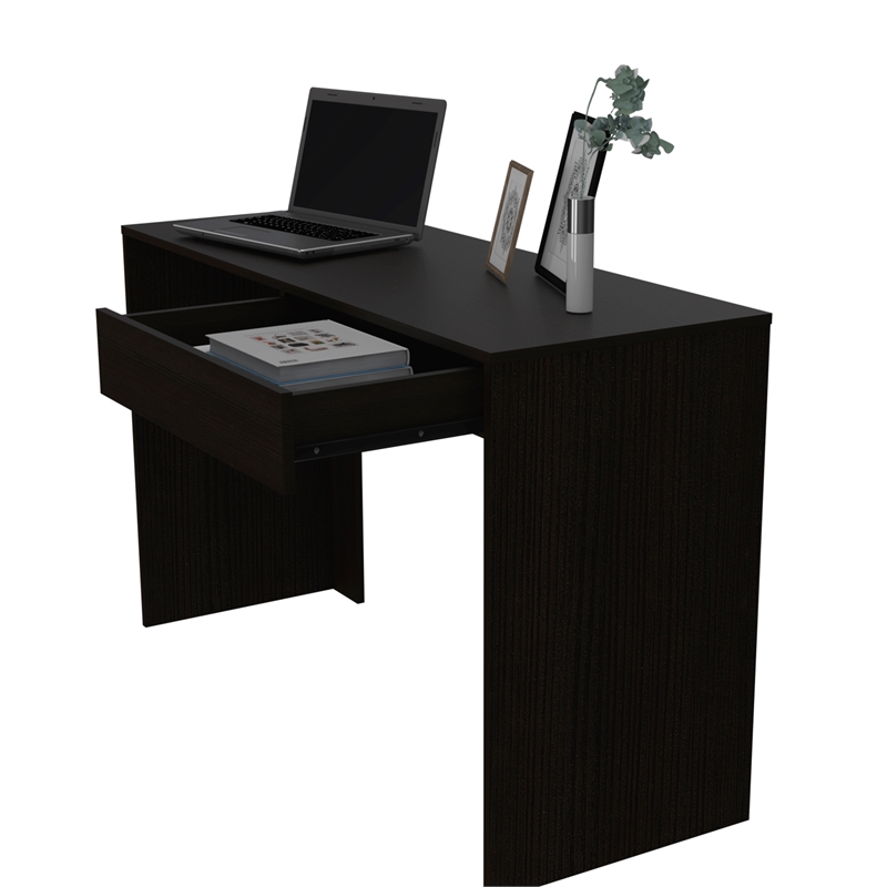 black one drawer desk