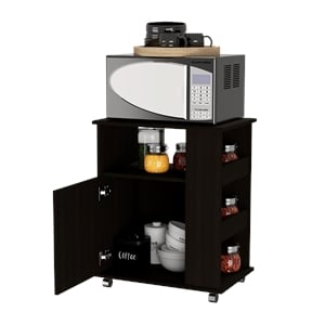 tuhome modern engineered wood black kit lower microwave cabinet
