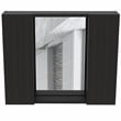 TUHOME Artemisa Medicine Cabinet  Engineered Wood Medicine Cabinets in  Black