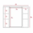 TUHOME Artemisa Medicine Cabinet  Engineered Wood Medicine Cabinets in  Black