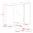 TUHOME Artemisa Medicine Cabinet  Engineered Wood Medicine Cabinets in  Black