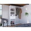 TUHOME Manchester 150 Closet System  Engineered Wood Closet Systems in  White