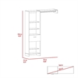 TUHOME Manchester 150 Closet System  Engineered Wood Closet Systems in  White