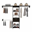 TUHOME Manchester 250 Closet System -  Black - Engineered Wood