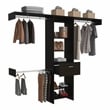 TUHOME Manchester 250 Closet System -  Black - Engineered Wood