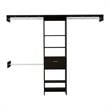 TUHOME Manchester 250 Closet System -  Black - Engineered Wood