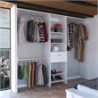 TUHOME Manchester 250 Closet System - Color White -Engineered Wood
