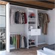TUHOME Manchester 250 Closet System - Color White -Engineered Wood