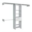 TUHOME Manchester 250 Closet System - Color White -Engineered Wood