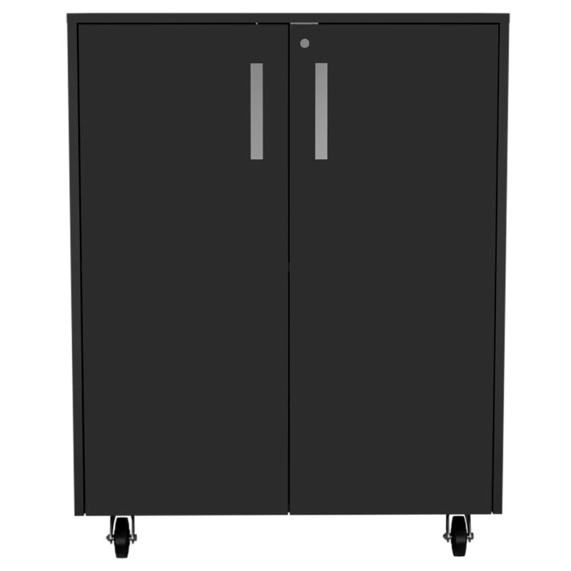 Tuhome Storage Cabinet Engineered Wood Storage Cabinets in Black