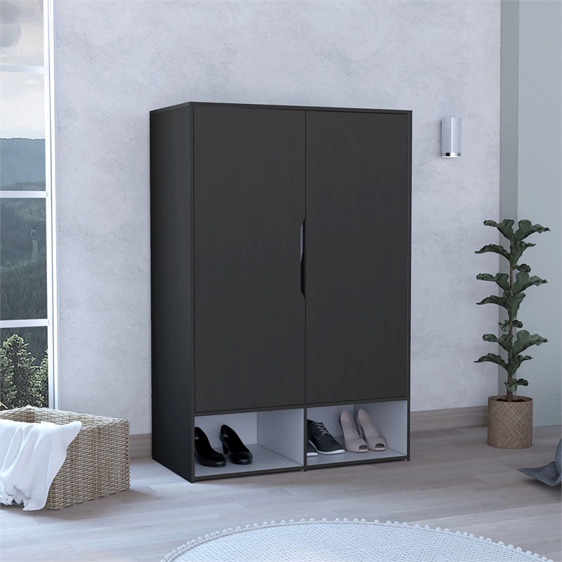TUHOME Rosie Armoire - Multi-Color- Material Engineered Wood