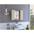 TUHOME Artemisa Medicine Cabinet  Engineered Wood Medicine Cabinets in  Gray