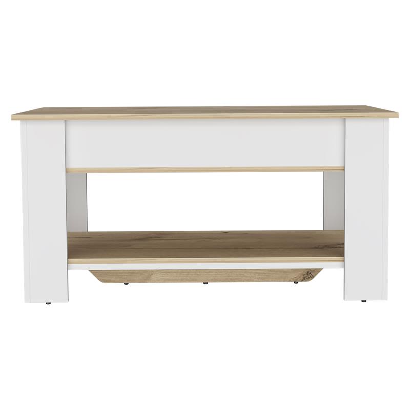 TUHOME Austin Storage Table Engineered Wood Entryway Benches in  Multi-color