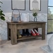 TUHOME Austin Storage Table Engineered Wood Entryway Benches in  Brown