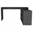 TUHOME Axis L-Shaped Desk Engineered Wood Desks in  Gray