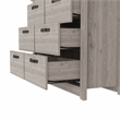TUHOME Becca 6 Drawer Double Dresser  Engineered Wood Dressers in  Gray